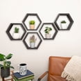 thumbnail image 3 of DRAKESTONE Hexagon Shelves, 5-Pack - White, 3 of 5