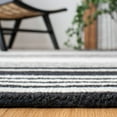 thumbnail image 6 of SAFAVIEH Metro Cletus Striped Area Rug, Ivory/Black, 3' x 5', 6 of 8