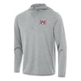 thumbnail image 2 of Men's Antigua Heather Gray LSU Tigers 2025 NCAA Baseball Men's College World Series National Champions Tidy Quarter-Zip, 2 of 3
