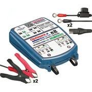 Tecmate OptiMate 2 DUO x 2 Bank 12V/12.8V 2A Battery Charger/Maintainer (TM-571)