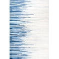 thumbnail image 3 of JONATHAN Y CONTEMPORARY POP 5 x 8 Area Rug, Linear Half-Stripe - Blue/Cream, CTP112A-5, 3 of 10