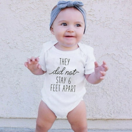 

Boys Jumpsuits Rompers They Did Not Stay 6 Feet Apart Baby Funny Short Sleeve Playsuit