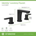 thumbnail image 7 of Symmons SLW6712MBPP Identity 1.0 GPM Widespread Bathroom Faucet - Black, 7 of 7