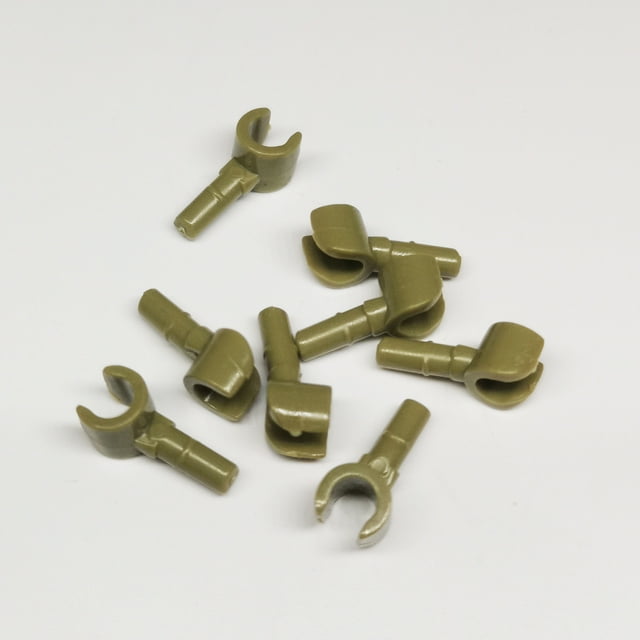 100 Pcs DIY MOC pour 983 Figurines de Construction Pièces pour Partie de Corps Main 17-Martin Vert 100 Pcs