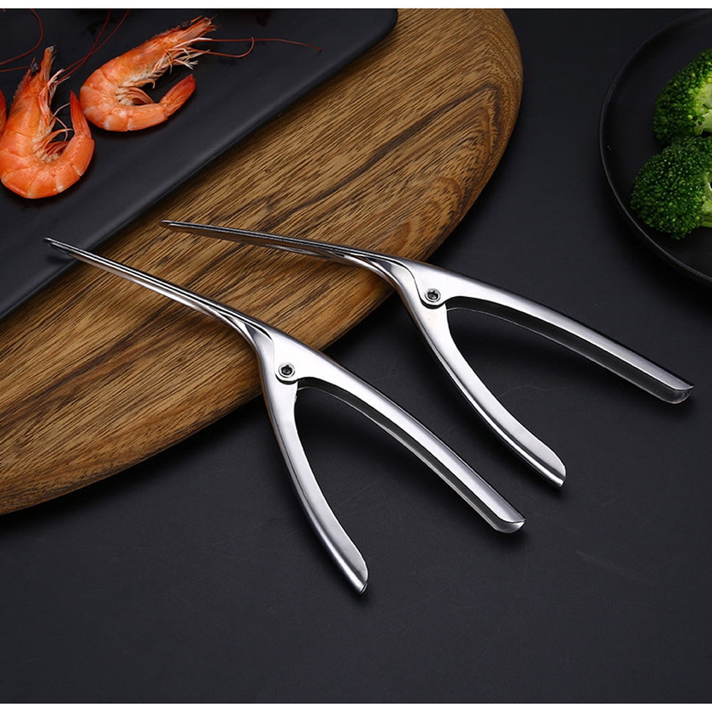 Stainless Steel Prawn Peeler Shrimp Deveiner Peel Device Creative