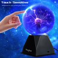 thumbnail image 2 of Bola de plasma azul Theefun de 15 cm, sensible al tacto y al sonido, 2 of 8