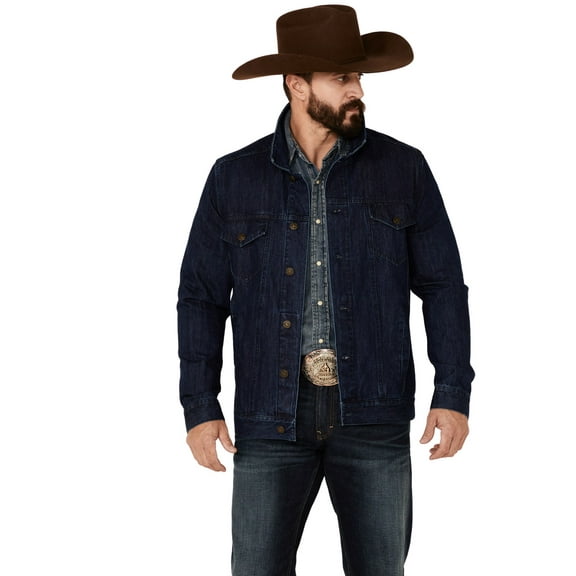 Cody James Men's Coasting Medium Wash Button-Front Unlined Denim Jacket - CMHO21J8 X-  US