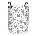 thumbnail image 2 of Daiia Funny Chicken Round Laundry Basket with Handles Thickened Waterproof Circular hamper,Dirty Clothes Storage Basket for Bedroom,Bathroom,College Dorm-Small, 2 of 8