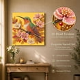 thumbnail image 3 of Hummingbird Branch DIY Framed Pearl Painting Kit, Special Shaped Drill Diamond Art Painting Kit, Pearl Gem Art, 20x20cm, 3 of 8