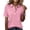 Pink #011, variant on Polo Shirts for Women Golf Button Collared Summer Short Sleeve Tops Lightweight Work Polo Shirt Womens Blouses, S