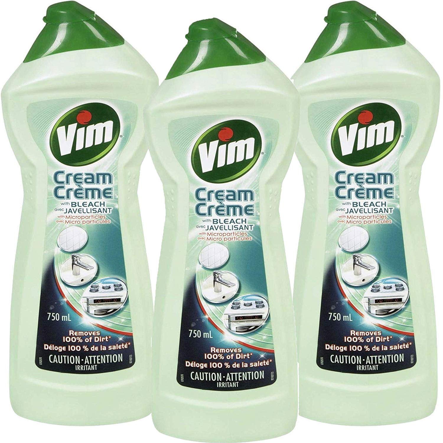 Vim Tough on Dirt Cream with Bleach & MicroCrystals 750 ml / 25.30 Fl