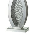 thumbnail image 2 of Table Lamp with Mirrored Geometric Body and Crystal Embedding, Silver - Saltoro Sherpi, 2 of 5