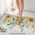 thumbnail image 6 of Sunflowers Doormat Outdoor Entrance 16"x24", Spring Floral Eucalyptus Leaves Summer Botanical Absorb Moisture Dirt Door Mats, Non-Slip Rubber Backing Floor Mats Indoor, Low-Profile Front Door Rugs, 6 of 9
