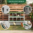 thumbnail image 3 of Chicken Nesting Box with Roll Out Egg Tray, Galvanized Steel Rustproof Laying Boxes for Hens, Chickens & Ducks, Ventilated & Easy-Clean Design, 3 of 7