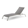 thumbnail image 3 of Lounge Chair Chaise, Set of 2, Aluminum, Metal, Steel, Grey Gray, Modern Contemporary Urban Design, Outdoor Patio Balcony Cafe Bistro Garden Furniture Hotel Hospitality, 3 of 5