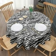 thumbnail image 3 of Leopard Print Round Tablecloth 60x60in(153x153cm) – Waterproof Polyester Table Cover with Full Print Design, Wrinkle Resistant & Washable for Kitchen Dining Party Decor, 3 of 6