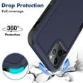 thumbnail image 4 of Allytechgroup Compatible for Apple iPhone 13 Pro Max, Rugged Shockproof Military Grade Protection Dual Layers Hard PC TPU Phone Case for iPhone 13 Pro Max, Darkblue, 4 of 5
