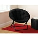 image 0 of Mainstays Black Saucer Chair