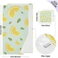 thumbnail image 3 of Oranges Or Lemons Cotton Towel Set 2 Piece, 1 Bath Towels 1 Washcloth, Soft Fast Dry Super Absorbent Face Hand Towel for Bathroom Hotel Gym Spa and Beach, 3 of 7