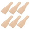 thumbnail image 6 of 6Pcs Small Wooden Spatula Multi-purpose Wood Scraper Heat-resistant Cooking Spatula, 6 of 8