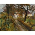 thumbnail image 2 of Stanisław Kamocki 14x12 Gold Ornate Wood Frame and Double Matted Museum Art Print Titled - Manor House in Autumn (1907), 2 of 4