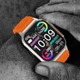 thumbnail image 7 of Nkmbld HD Rugged Smart Sports Watch Bracelet Advanced Bluetooth Calling and Extra Long Battery Life Customised Dials with Multiple Patterns, Orange, 7 of 7