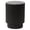 Black, variant on LeisureMod Modern Side Table Round Fiberstone Top Accent End Table for Home, Outdoor Patio, Living Room Sofa, Weather-Resistant, Eden Series in Grey
