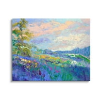 Stupell Industries Modern Hill Woodland Landscape Painting Gallery Wrapped Canvas Print Wall Art, Design by Dorothy Fagan