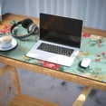 thumbnail image 3 of Long Mouse Pads for Desk,Pioneer Flower Floral Print Pattern Desk Mats on Top Of Desks, Desk Mouse Pad Extra Large with 3mm Non-Slip Base and Stitched Edge for Gaming,Office,Work,Home 35.4"x15.7", 3 of 6