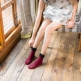 thumbnail image 5 of Ropa de Deporte 6 pares de calcetines cálidos de invierno para mujer, calcetines gruesos de forro polar térmico para botas (rojo vino), 5 of 5