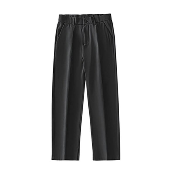 HBFAGFB Men Pants Casual Male Simple Loose Suit Pants Trendy Comfortable Trousers Going Out Black Size M