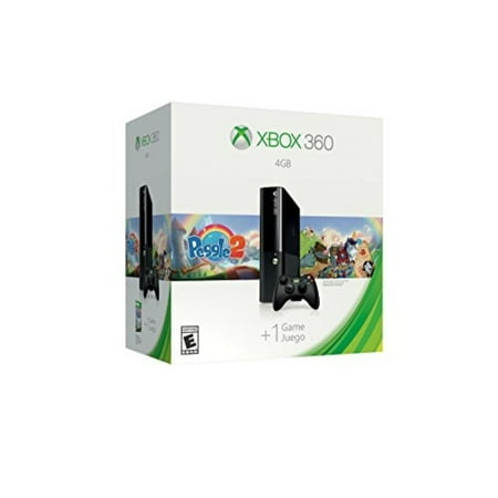 Xbox 360 4GB System Console with Peggle 2 Bundle