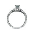 thumbnail image 2 of 1/2ct Princess Cut Antique Blue Diamond Engagement Ring White Gold, 2 of 3
