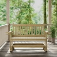 thumbnail image 3 of SimplyPoly Amish Made Mission Recycled Plastic Porch Glider, 4-Foot, Dark Grey, 3 of 3