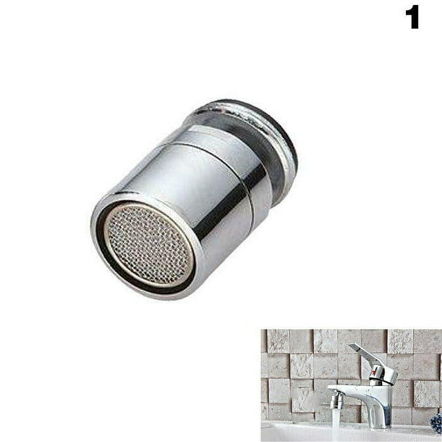 MORESEC Water Saving Faucet Aerator, Brass Swivel Sprayer Attachment with 360 Degree Rotation, Thread Adapter for Kitchen, Bathroom Taps, Reduces Splash, Easy Install, Polished Finish