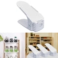 thumbnail image 4 of 10PCS Double Layer Space Saving Shoe Rack Storage Holder, Non-Slip Shoes Organiser Storage Idea,Grey, 4 of 4