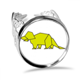 thumbnail image 1 of Origa Dinosaur Herbivore Armor Ring Adjustable Love Wedding Engagement, 1 of 3