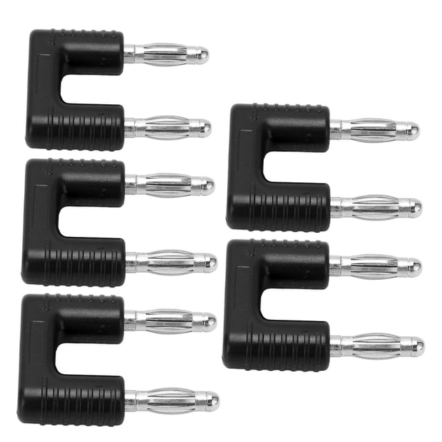 Connecteurs de Fiches Banane, Robuste 4mm Double Fiche Conductrice pour Instruments Électroniques Rouge, Noir