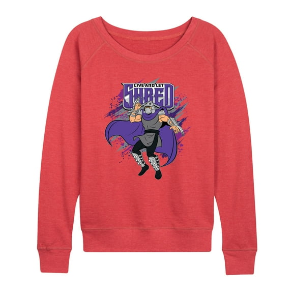 Teenage Mutant Ninja Turtles - Live And Let Shred - Women's Lightweight French Terry Pullover