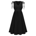 thumbnail image 6 of Fesfesfes Evening Gowns for Women Formal Dress Casual V Neck Sleeveless Dress Night Gown Party Dress, 6 of 7