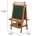 thumbnail image 7 of KidKraft Deluxe Wooden Easel with Chalkboard, Dry Erase Surfaces, Paper Roll and Paint Cups - Natural, 7 of 7