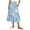 Light Blue #01, variant on Pisexur Skirts for Women Summer Flowy Boho Maxi Skirt Trendy Drawstring Elastic High Waist Pleated Tiered A Line Beach Long Skirts Dark Gray,M