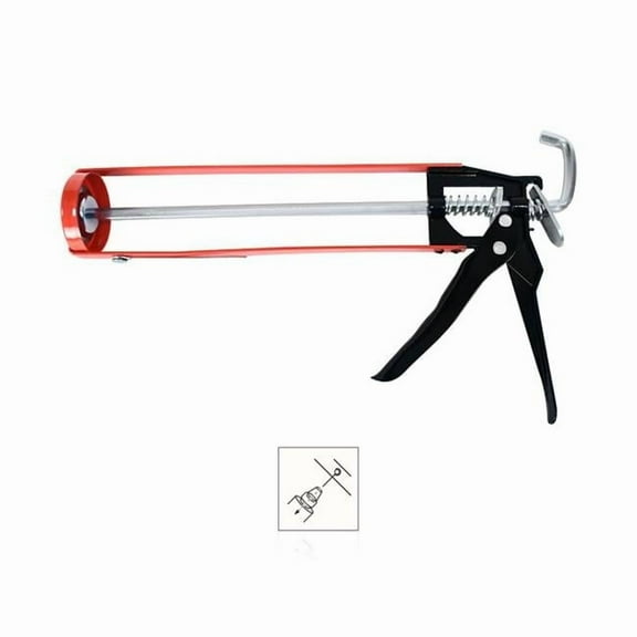 10 oz Pro Skeleton Style Caulking Gun, Orange