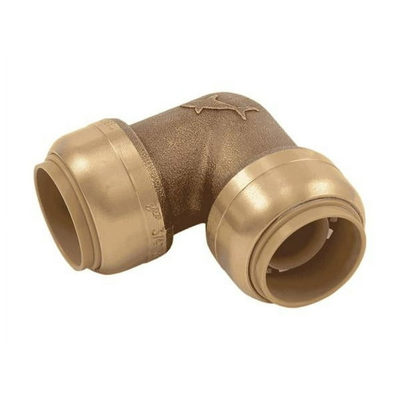 Sharkbite UR248 1/2" Lead Free Brass Push 90 Elbow