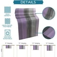 thumbnail image 6 of Farmhouse Cotton Linen Table Runner Dresser Scarf Retro Rustic Barn Wood Texture Ombre Lavender Purple Gray Non-Slip Rectangle Settings Decoration for Kitchen Home Dining Holiday,90 inches Long, 6 of 6