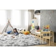 thumbnail image 4 of Alfombra TWINNIS, 213 x 305 cm, supersuave y peluda, color gris, 4 of 7