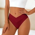 thumbnail image 2 of Bikini Shorts For Women Full Coverage Swimsuit Wine Mid Rise Bikini Bottoms Swimsuit Bottoms For Women, 2 of 6