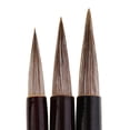 thumbnail image 3 of Conjunto de 3 pinceles de caligrafía china de cabello artificial de Kanji escribiendo pintura Sumi Drawing Tools Hugo Pincel de caligrafía china, 3 of 6