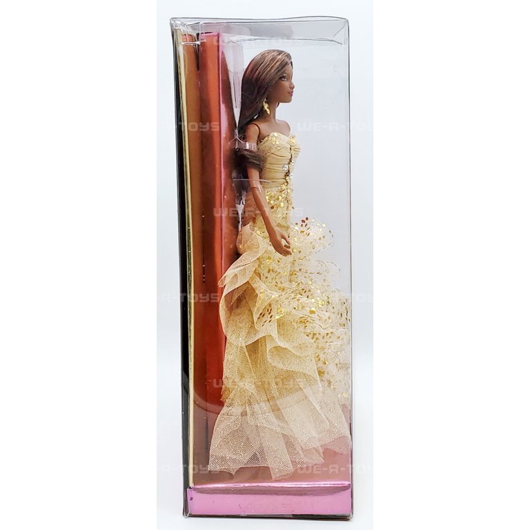 Barbie 50th Anniversary Doll, Gold Dress, Mattel 2008, #N5860, NEW