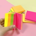 thumbnail image 3 of Nvzi 10 blocs de notas adhesivas, 3 x 3 pulgadas, blocs autoadhesivos de colores, adhesivo fuerte, fácil de colocar, 100 hojas/bloc, amarillo fluorescente, 3 of 3